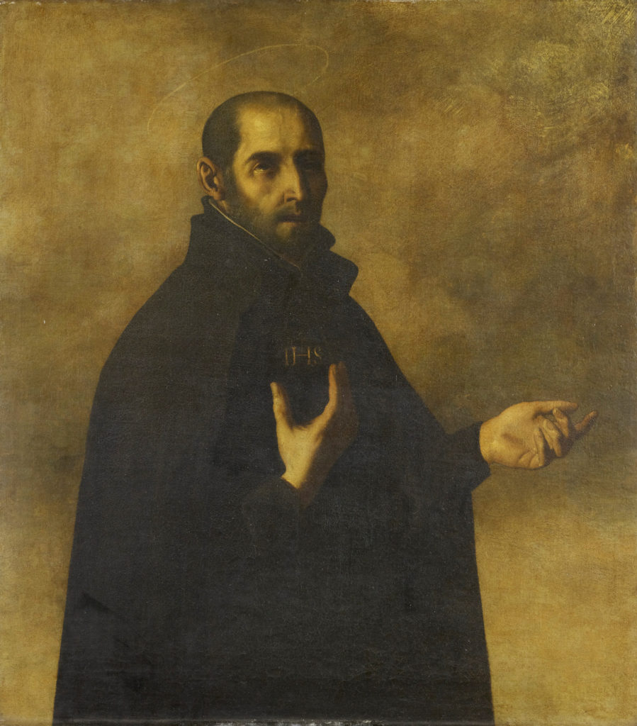 This image has an empty alt attribute; its file name is Ignatius_Loyola_by_Francisco_Zurbaran-899x1024.jpg